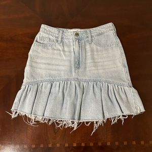 Hollister jean skirt